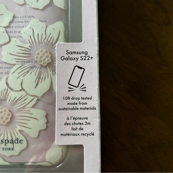 Kate Spade Floral Samsung Galaxy S22+ Cell Phone Case- New in Box - Picture 2 of 3
